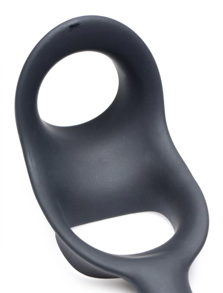 10X P-Bomb Silicone Cock and Ball Ring with Vibrating Anal Plug - Image 7