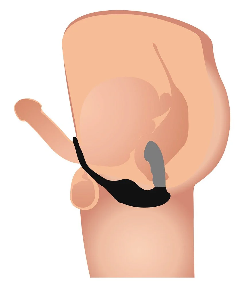 7X P-Strap Milking and Vibrating Prostate Stimulator with Cock and Ball Harness - Image 4