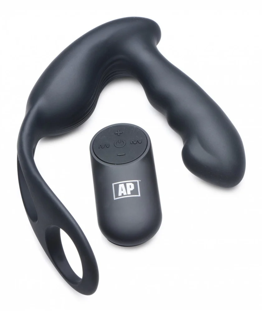 7X P-Strap Milking and Vibrating Prostate Stimulator with Cock and Ball Harness - Image 6