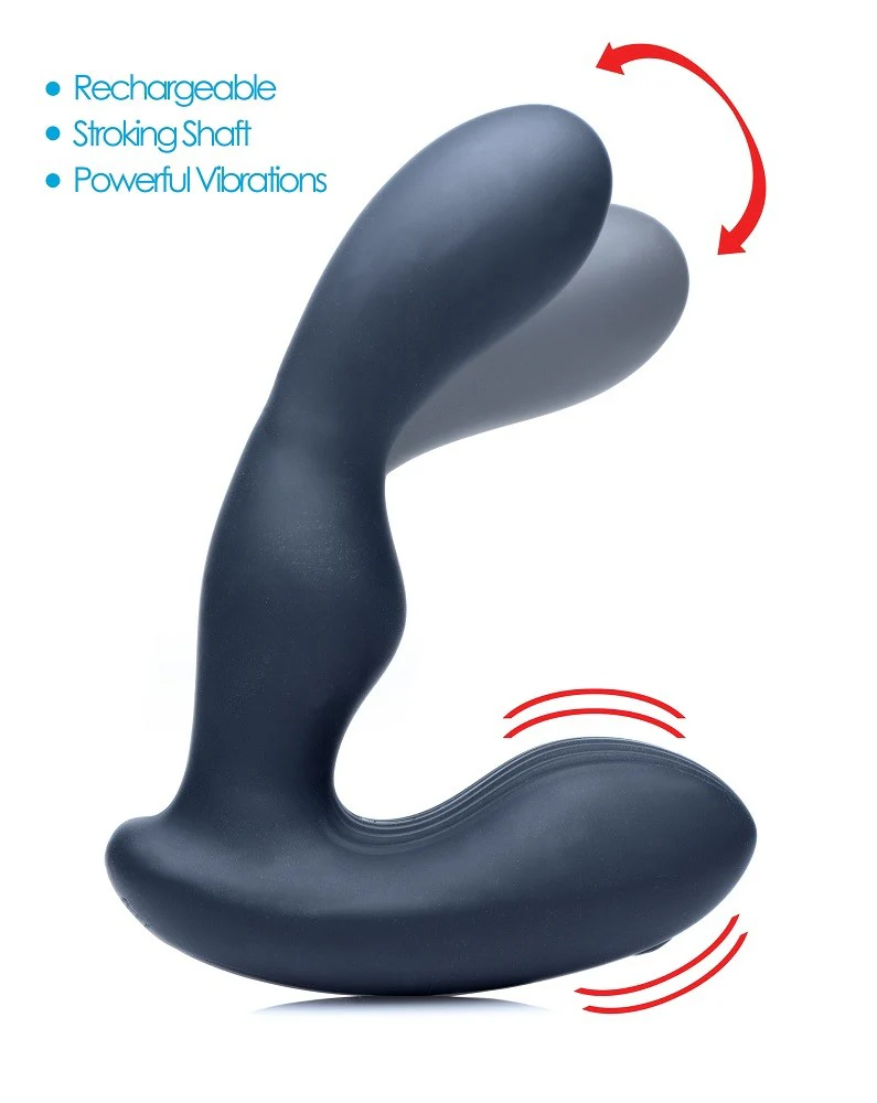 7X P-Stroke Silicone Prostate Stimulator with Stroking Shaft - Image 3