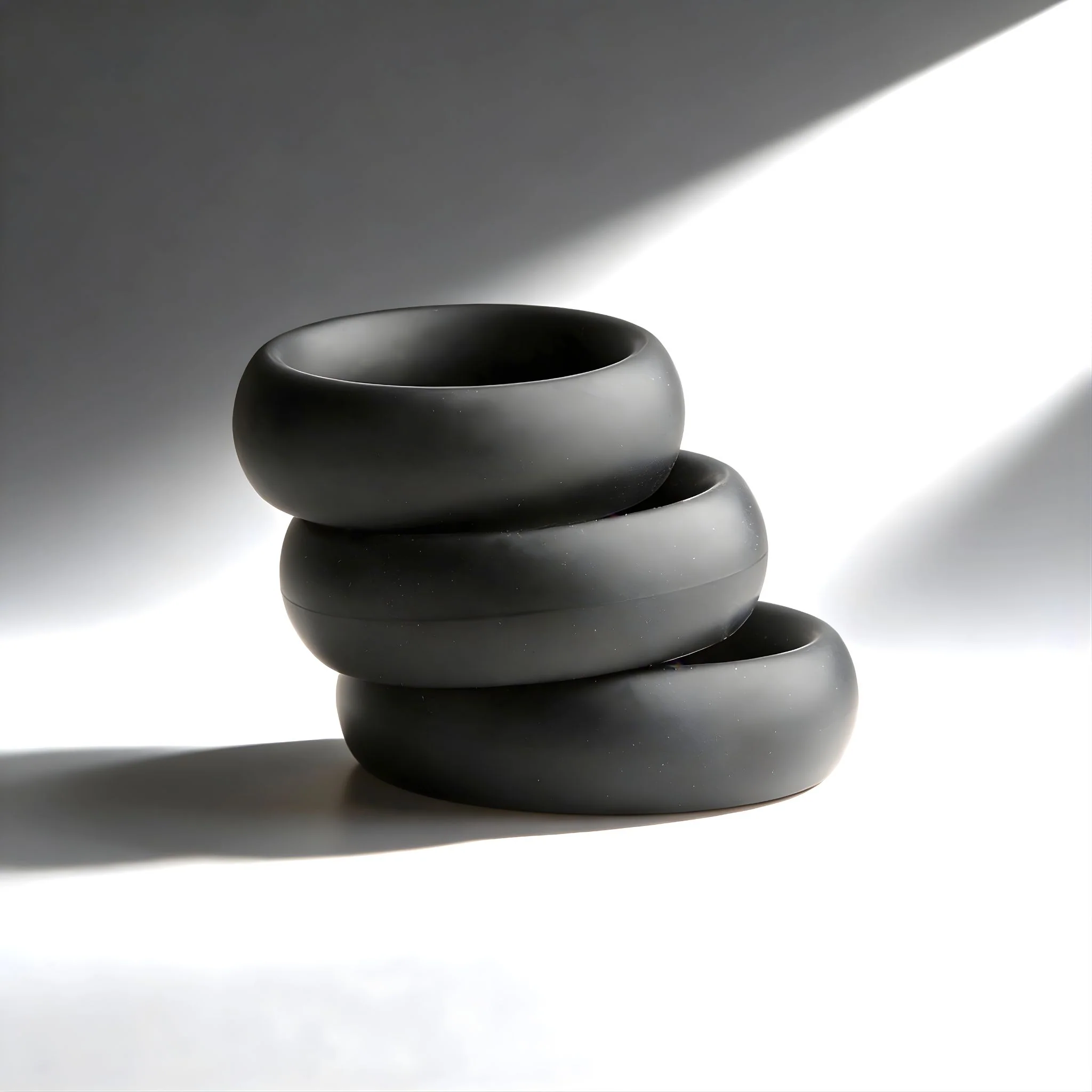 3pc Silicone Cock Ring Set - Image 3