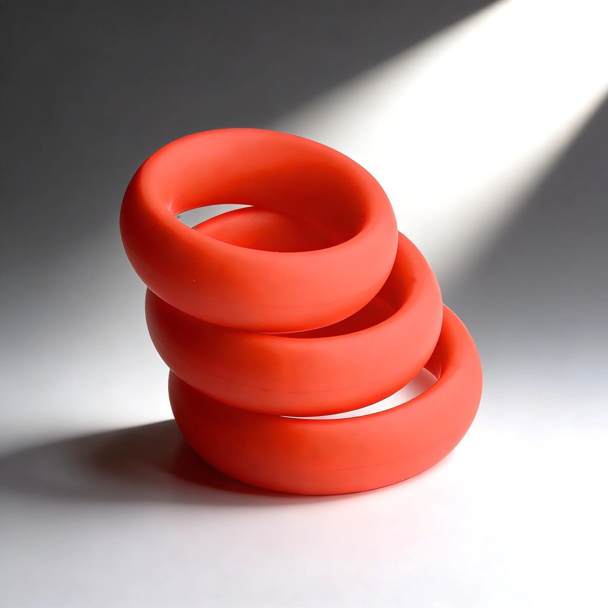 3pc Silicone Cock Ring Set - Image 4