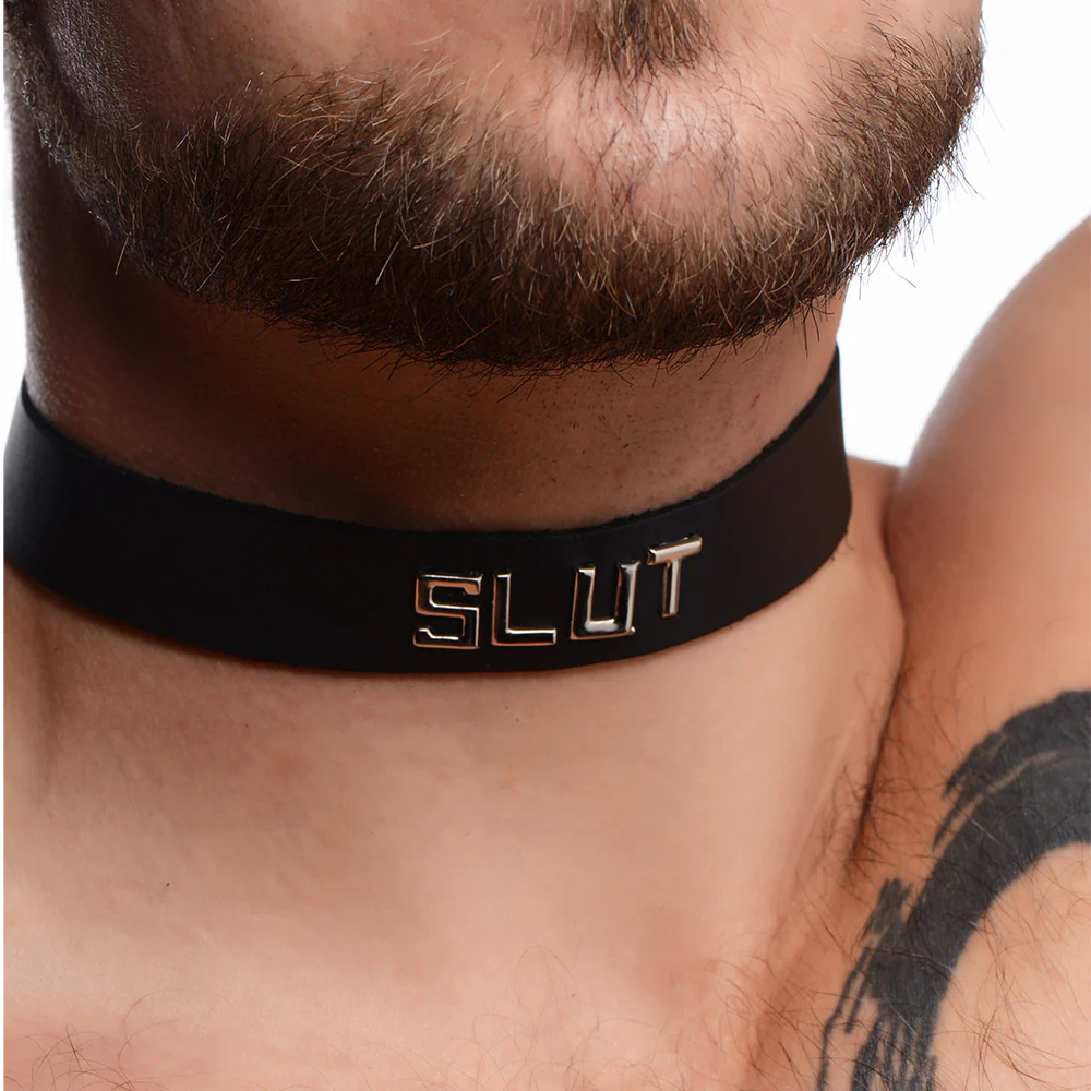 Leather Slut ID Collar - Image 3