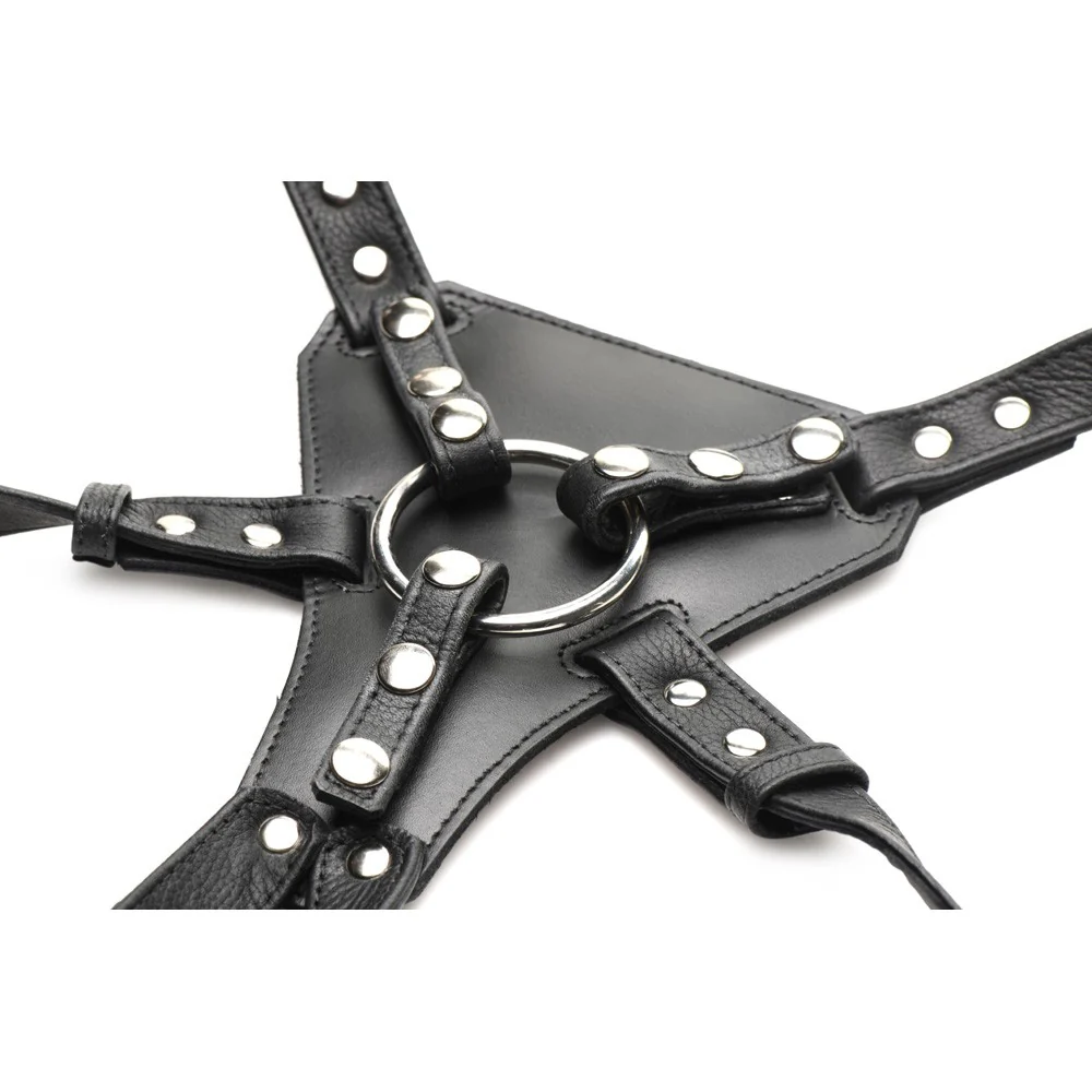 Daddy An Li Leather Strap on Harness - Image 6