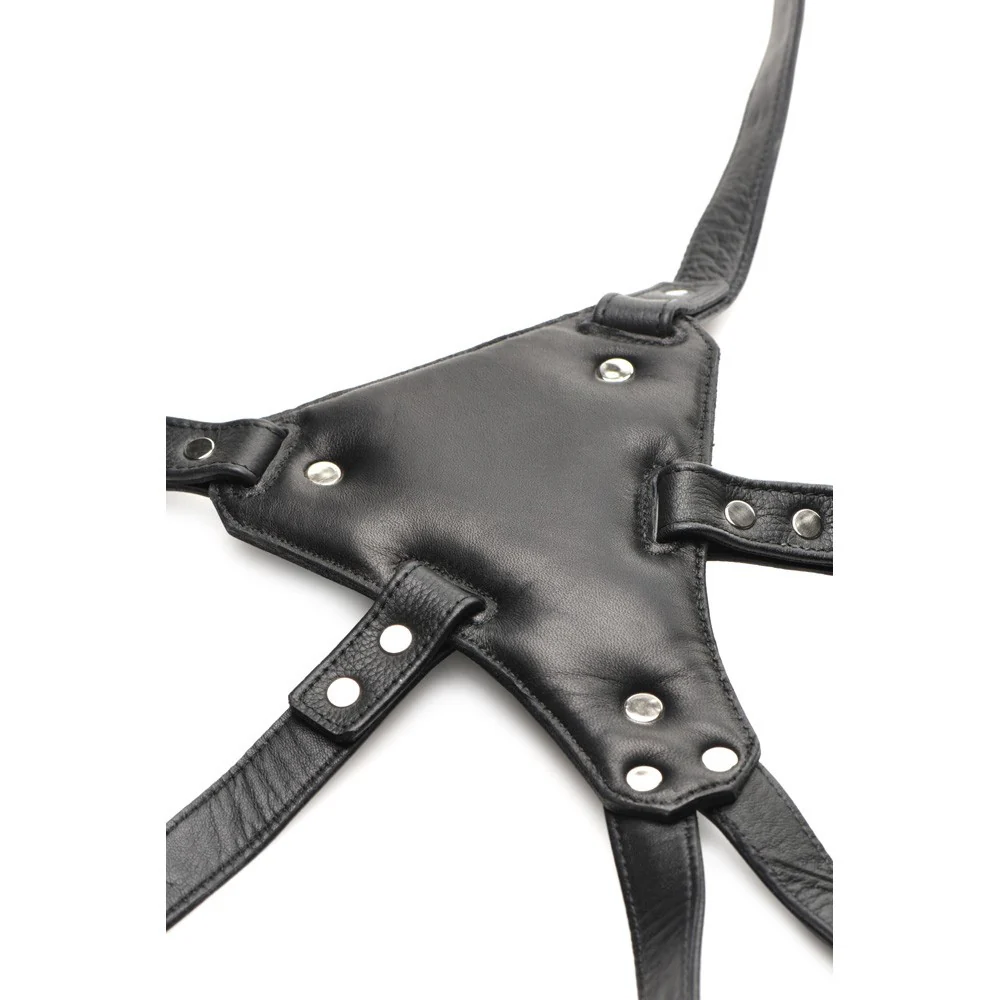 Daddy An Li Leather Strap on Harness - Image 7