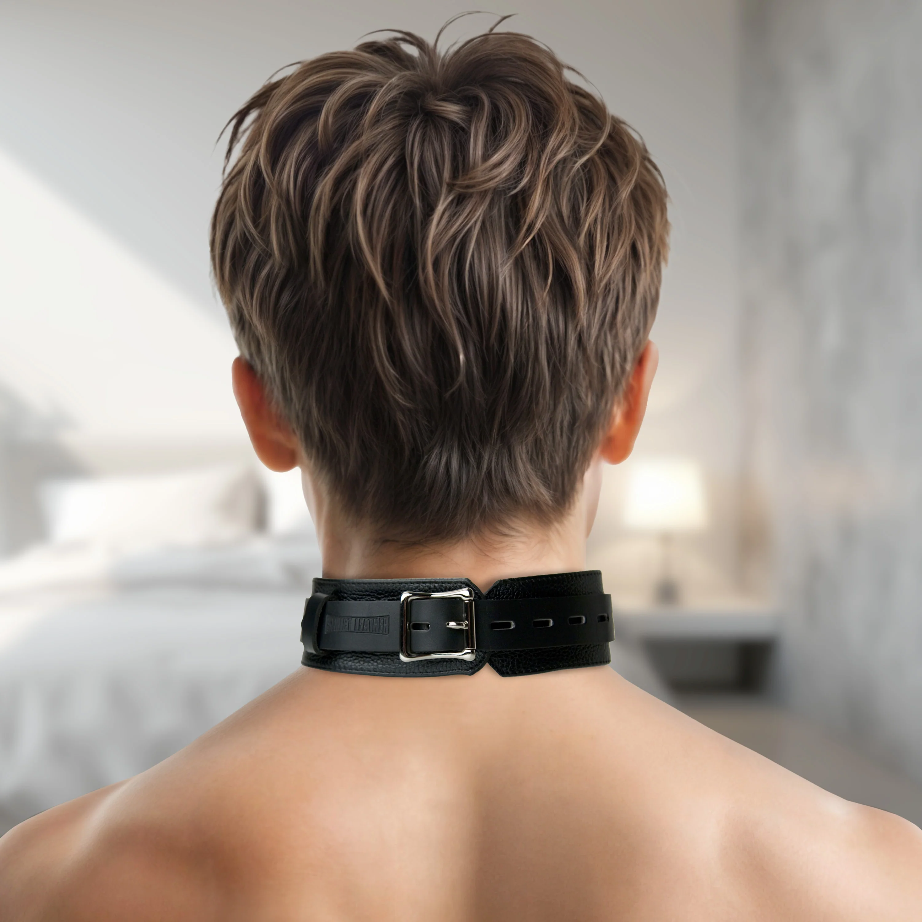 Strict Leather Deluxe Locking BDSM Collars - Image 6