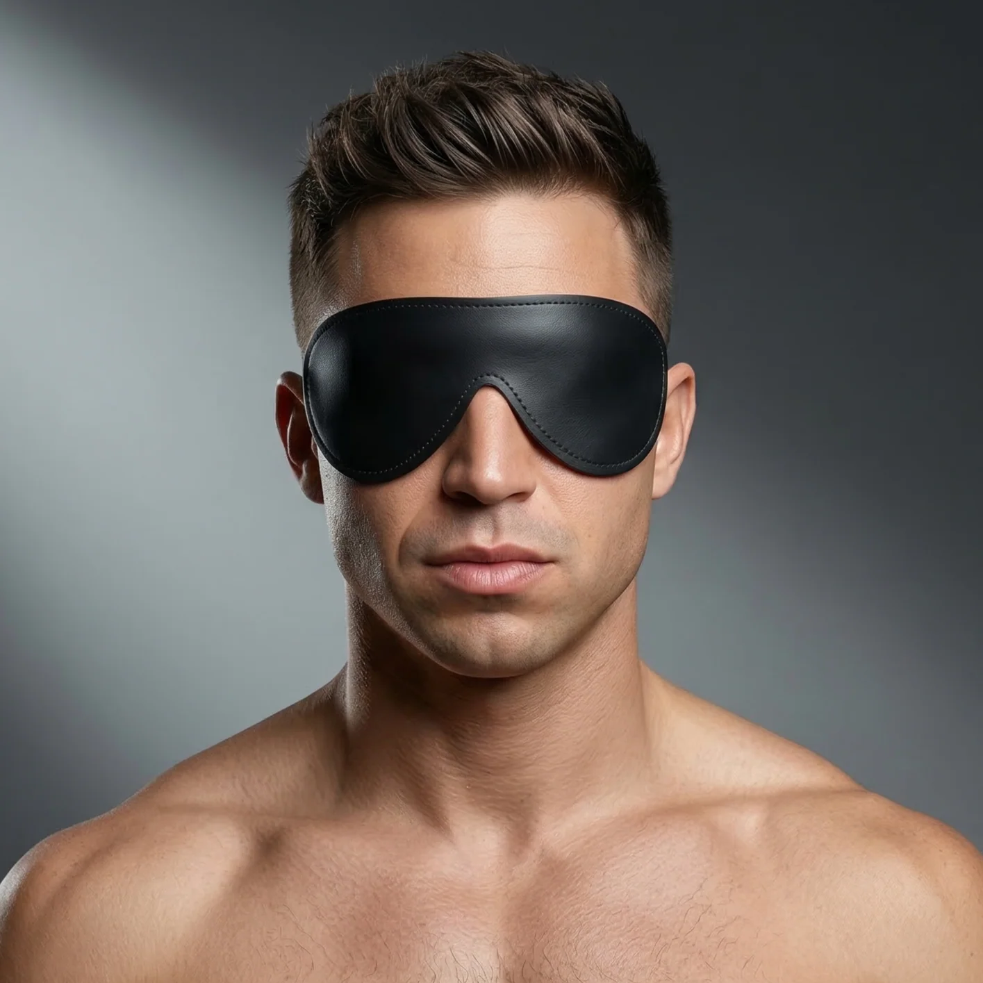 Strict Leather Padded Blindfold - Image 3