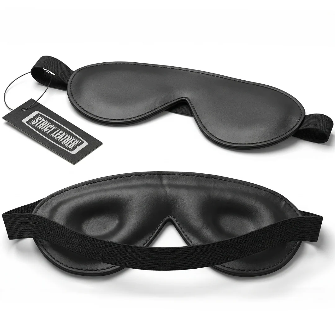 Strict Leather Padded Blindfold - Image 5